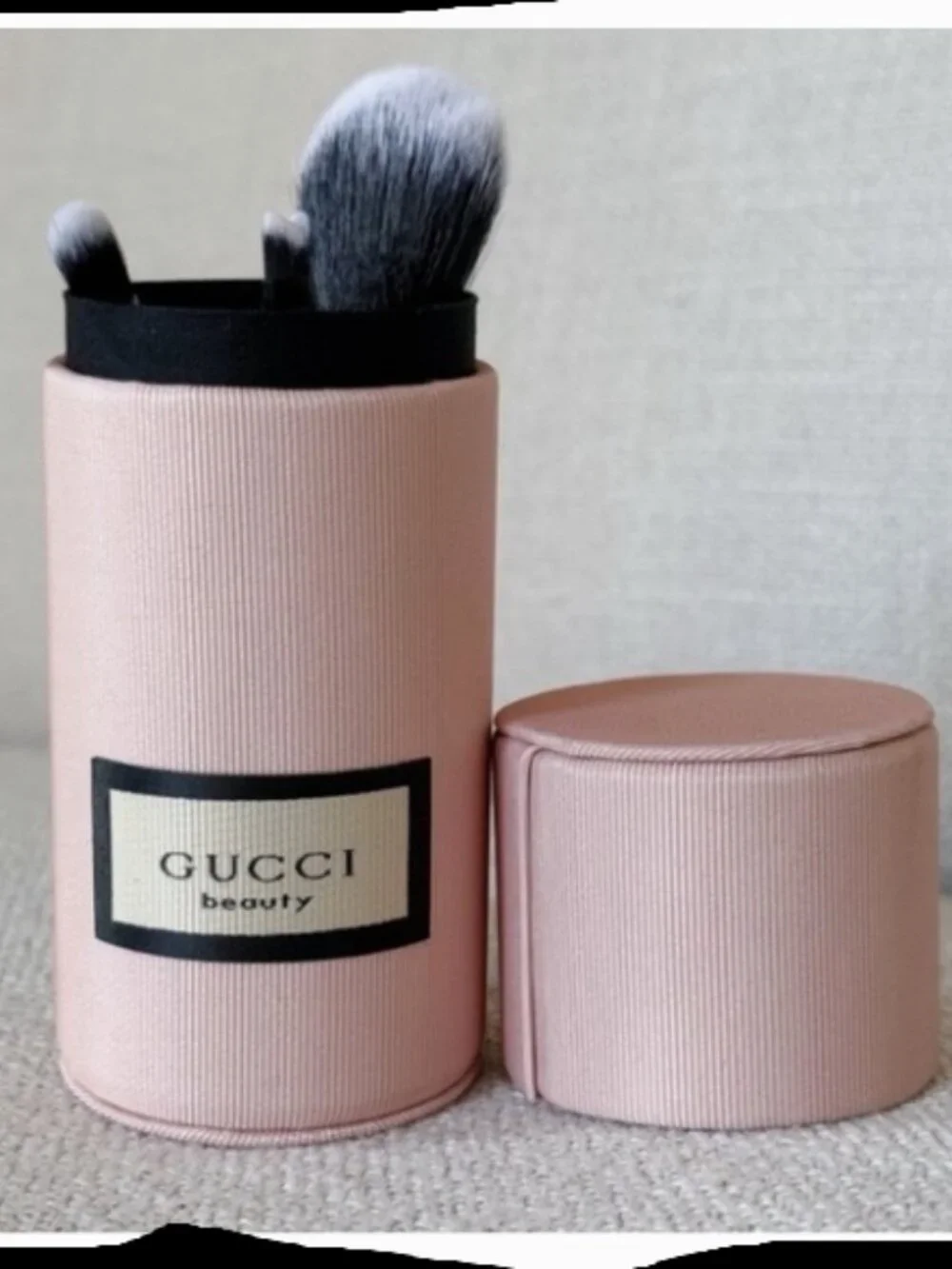 Gucci Beauty Pink Makeup Brush Set 5‑Piece • NWT • Travel Case Included